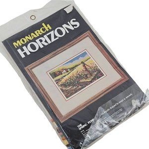 Monarch Horizons The Spring Pump Needlepoint Canvas Persian Wool Yarn PT24
